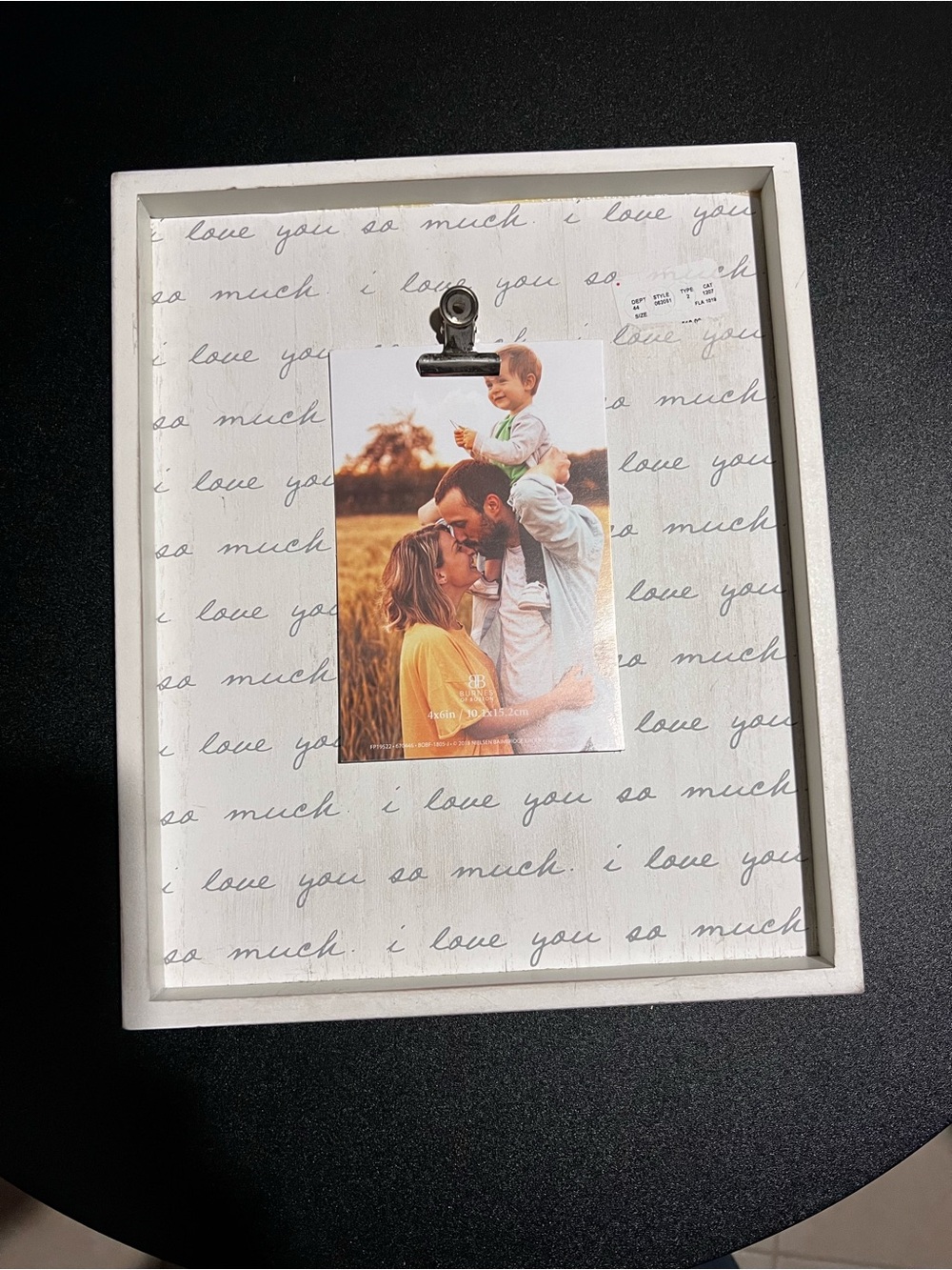 White 'I Love You So Much' Clip Hanging Photo Frame - Home Accents